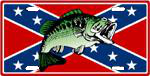 Confederate Fishing License Plate Confederate Fishing License Plate